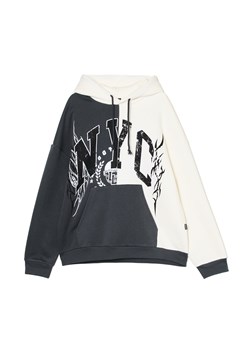 Cropp - Dwukolorowa bluza hoodie - kremowy ze sklepu Cropp w kategorii Bluzy męskie - zdjęcie 176575725