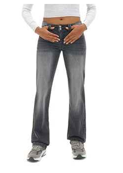 Cropp - Ciemne jeansy straight - czarny ze sklepu Cropp w kategorii Jeansy damskie - zdjęcie 176578079