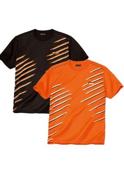 Zestaw 2 koszulek z graficznym nadrukiem Sport ze sklepu Atlas For Men w kategorii T-shirty męskie - zdjęcie 176581467