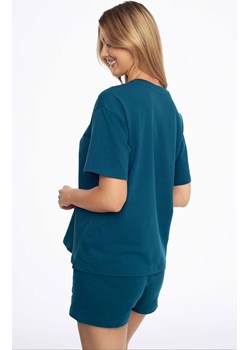 Bawełniana piżama damska morska Abstract 41314-69X, Kolor morski, Rozmiar L, Henderson ze sklepu Primodo w kategorii Piżamy damskie - zdjęcie 176583627