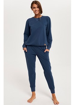Komplet damski na długi rękaw i długie nogawki Panama, Kolor granatowy jeans, Rozmiar 2XL, Italian Fashion ze sklepu Primodo w kategorii Piżamy damskie - zdjęcie 176583676