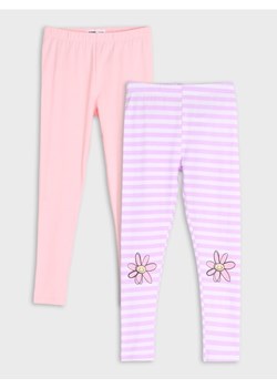 Sinsay - Legginsy 2 pack - wielobarwny ze sklepu Sinsay w kategorii Spodnie dziewczęce - zdjęcie 176593317