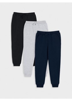Sinsay - Spodnie dresowe 3 pack - granatowy ze sklepu Sinsay w kategorii Spodnie chłopięce - zdjęcie 176593606