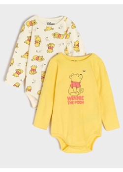 Sinsay - Body 2 pack Kubuś Puchatek - kremowy ze sklepu Sinsay w kategorii Body niemowlęce - zdjęcie 176594779