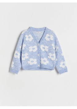 Reserved - Kardigan w kwiaty - jasnoniebieski ze sklepu Reserved w kategorii Swetry dziewczęce - zdjęcie 176596595