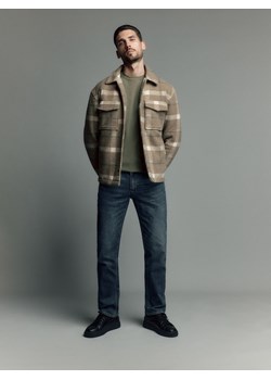 Reserved - Kurtka typu shacket - beżowy ze sklepu Reserved w kategorii Kurtki męskie - zdjęcie 176597827