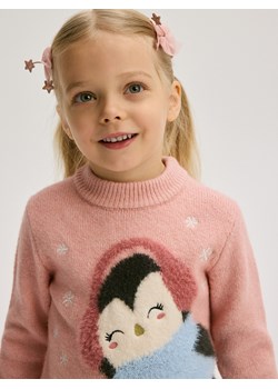 Reserved - Sweter z aplikacją - wielobarwny ze sklepu Reserved w kategorii Swetry dziewczęce - zdjęcie 176598459
