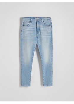Reserved - Jeansy slim fit z efektem sprania - niebieski ze sklepu Reserved w kategorii Jeansy męskie - zdjęcie 176599167