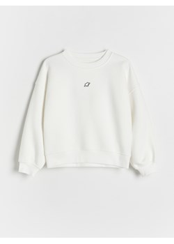 Reserved - Bluza z aplikacją - złamana biel ze sklepu Reserved w kategorii Bluzy dziewczęce - zdjęcie 176599238