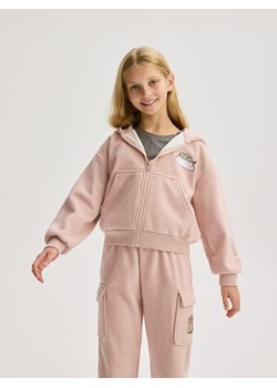 Reserved - Dzianinowa bluza Pusheen - brudny róż ze sklepu Reserved w kategorii Bluzy dziewczęce - zdjęcie 176599475