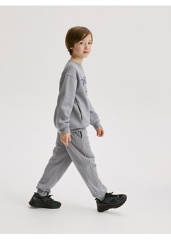 Reserved - Dresowe spodnie jogger - ciemnoszary ze sklepu Reserved w kategorii Spodnie chłopięce - zdjęcie 176600618