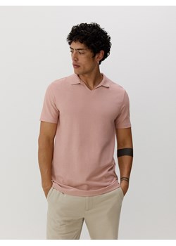 Reserved - Koszulka polo regular - różowy ze sklepu Reserved w kategorii T-shirty męskie - zdjęcie 176601968