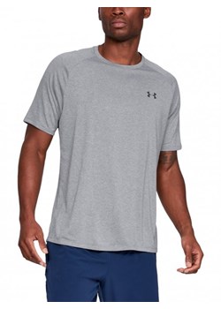 Męska koszulka treningowa UNDER ARMOUR Tech 2.0 SS Tee - szara ze sklepu Sportstylestory.com w kategorii T-shirty męskie - zdjęcie 176602598