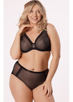 Figi damskie z wysokim stanem Renee, Kolor czarno-beżowy, Rozmiar S, Mefemi ze sklepu Intymna w kategorii Majtki damskie - zdjęcie 176603107