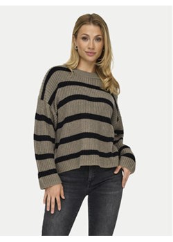 JDY Sweter Justy 15264902 Brązowy Regular Fit ze sklepu MODIVO w kategorii Swetry damskie - zdjęcie 176604696