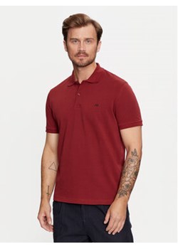 Selected Homme Polo 16087839 Bordowy Regular Fit ze sklepu MODIVO w kategorii T-shirty męskie - zdjęcie 176605277