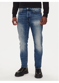 G-Star Raw Jeansy 3301 51003 C052 Niebieski Tapered Fit ze sklepu MODIVO w kategorii Jeansy męskie - zdjęcie 176613135