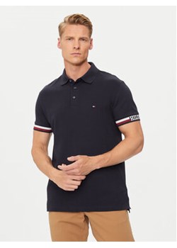 Tommy Hilfiger Polo Monotype Flag MW0MW33585 Granatowy Slim Fit ze sklepu MODIVO w kategorii T-shirty męskie - zdjęcie 176613225