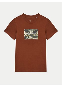 Jack&Jones Junior T-Shirt Vesterbro 12267453 Brązowy Standard Fit ze sklepu MODIVO w kategorii Bluzki dziewczęce - zdjęcie 176614456
