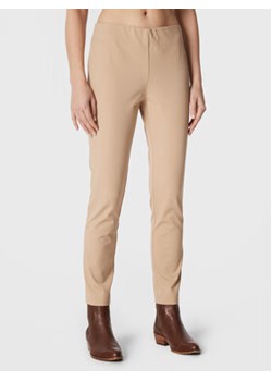 Lauren Ralph Lauren Spodnie materiałowe 200631310018 Beżowy Slim Fit ze sklepu MODIVO w kategorii Spodnie damskie - zdjęcie 176623067