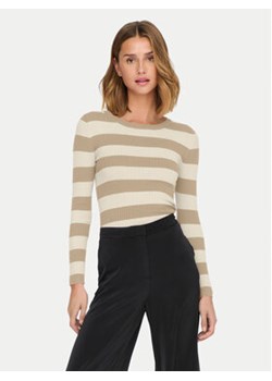JDY Sweter Plum 15277223 Beżowy Regular Fit ze sklepu MODIVO w kategorii Swetry damskie - zdjęcie 176626958