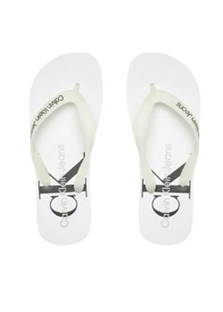 Calvin Klein Jeans Japonki Beach Sandal Monogram Tpu YM0YM00838 Biały ze sklepu MODIVO w kategorii Klapki męskie - zdjęcie 176640756