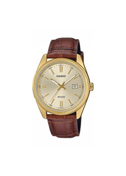 Casio Zegarek Timeless Collection MTP-1302PGL-9AVEF Brązowy ze sklepu MODIVO w kategorii Zegarki - zdjęcie 176646106