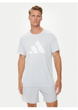 adidas T-Shirt Run It IN0080 Błękitny Regular Fit ze sklepu MODIVO w kategorii T-shirty męskie - zdjęcie 176646277