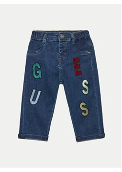 Guess Jeansy N4YA03 D4CA0 Granatowy Regular Fit ze sklepu MODIVO w kategorii Spodnie dziewczęce - zdjęcie 176654957