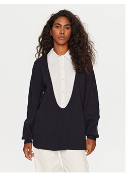 STAUD Sweter Coast R24P3137CC Granatowy Oversize ze sklepu MODIVO w kategorii Swetry damskie - zdjęcie 176656056