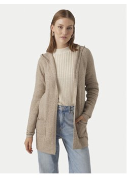 Vero Moda Kardigan Doffy 10235948 Beżowy Relaxed Fit ze sklepu MODIVO w kategorii Swetry damskie - zdjęcie 176664009