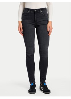 Lee Jeansy Scarlett 112355535 Czarny Skinny Fit ze sklepu MODIVO w kategorii Jeansy damskie - zdjęcie 176664569