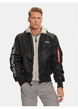 Alpha Industries Kurtka puchowa 133104 Czarny Regular Fit ze sklepu MODIVO w kategorii Kurtki męskie - zdjęcie 176667396