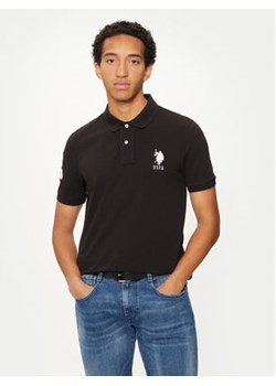 U.S. Polo Assn. Polo MUP3313 Czarny Regular Fit ze sklepu MODIVO w kategorii T-shirty męskie - zdjęcie 176669896