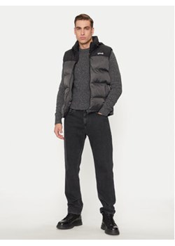 SCHOTT N.Y.C. Kamizelka UTAHV Szary Regular Fit ze sklepu MODIVO w kategorii Kamizelki męskie - zdjęcie 176671239