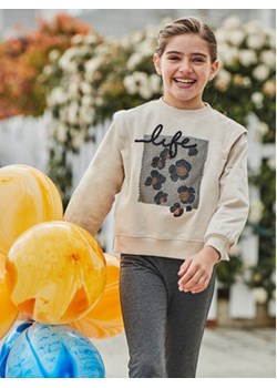Mayoral Komplet bluza i legginsy 7755 Beżowy Regular Fit ze sklepu MODIVO w kategorii Komplety dziewczęce - zdjęcie 176671316