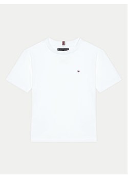 Tommy Hilfiger T-Shirt KB0KB09601 S Biały Regular Fit ze sklepu MODIVO w kategorii Bluzki dziewczęce - zdjęcie 176672695