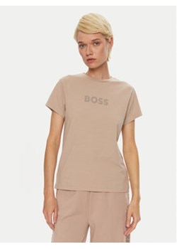 Boss T-Shirt 50527303 Beżowy Relaxed Fit ze sklepu MODIVO w kategorii Bluzki damskie - zdjęcie 176676906