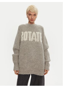 ROTATE Sweter Brandy 1137491789 Szary Loose Fit ze sklepu MODIVO w kategorii Swetry damskie - zdjęcie 176692355