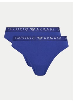 Emporio Armani Underwear Komplet 2 par fig brazylijskich 163337 4F227 07191 Niebieski ze sklepu MODIVO w kategorii Majtki damskie - zdjęcie 176693985