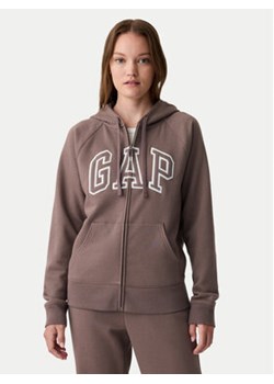 Gap Bluza 463503-49 Brązowy Regular Fit ze sklepu MODIVO w kategorii Bluzy damskie - zdjęcie 176700519