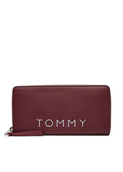 Tommy Jeans Duży Portfel Damski AW0AW16485 Bordowy ze sklepu MODIVO w kategorii Portfele damskie - zdjęcie 176701769