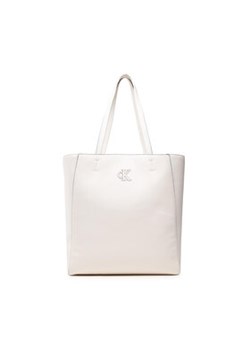 Calvin Klein Torebka Minimal Monogram Shopper32 K60K609292 Biały ze sklepu MODIVO w kategorii Torby Shopper bag - zdjęcie 176704918