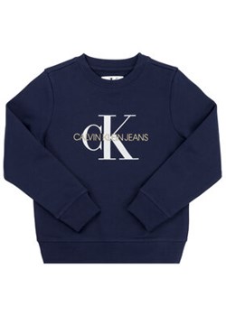 Calvin Klein Jeans Bluza Monogram Logo IU0IU00069 Granatowy Regular Fit ze sklepu MODIVO w kategorii Bluzy chłopięce - zdjęcie 176718228