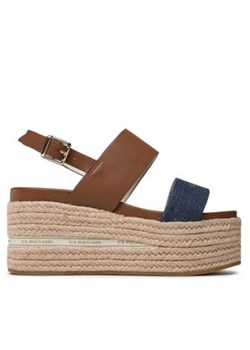 U.S. Polo Assn. Espadryle Loren LOREN007 Brązowy ze sklepu MODIVO w kategorii Sandały damskie - zdjęcie 176722249