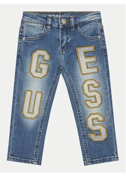 Guess Jeansy N4BA04 D4GV0 Niebieski Regular Fit ze sklepu MODIVO w kategorii Spodnie dziewczęce - zdjęcie 176725838