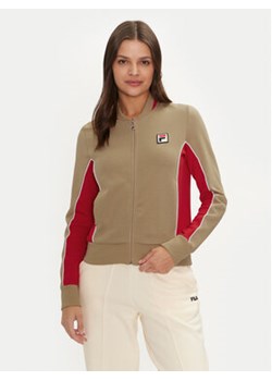 Fila Bluza Laiben FAW0741 Beżowy Regular Fit ze sklepu MODIVO w kategorii Bluzy damskie - zdjęcie 176726066