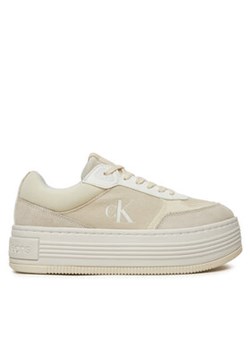 Calvin Klein Jeans Sneakersy YW0YW01638 Beżowy ze sklepu MODIVO w kategorii Buty sportowe damskie - zdjęcie 176735946