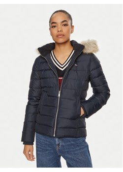 Tommy Jeans Kurtka puchowa Basic DW0DW18312 Granatowy Slim Fit ze sklepu MODIVO w kategorii Kurtki damskie - zdjęcie 176737928