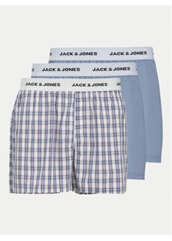 Jack&Jones Komplet 3 par bokserek Peter 12265461 Błękitny ze sklepu MODIVO w kategorii Majtki męskie - zdjęcie 176742909